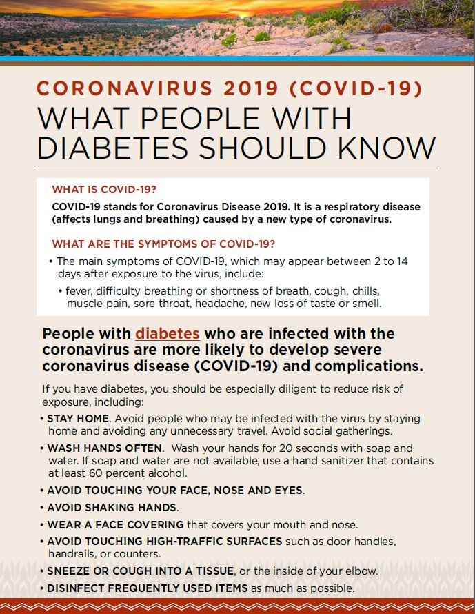 COVID-19: What People with Diabetes Should Know