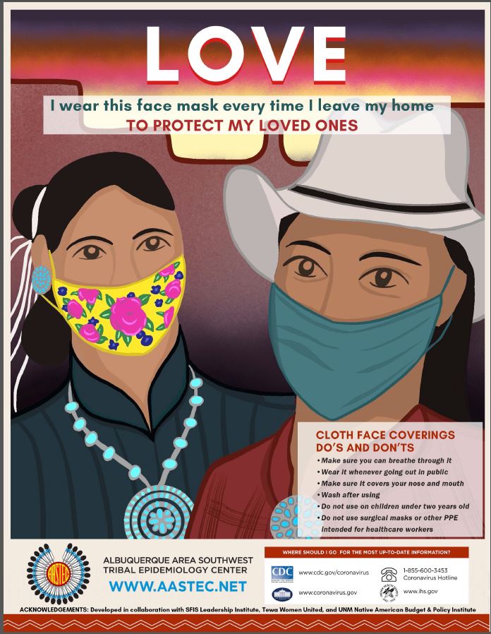 LOVE Message for Face Masks (Navajo Version)